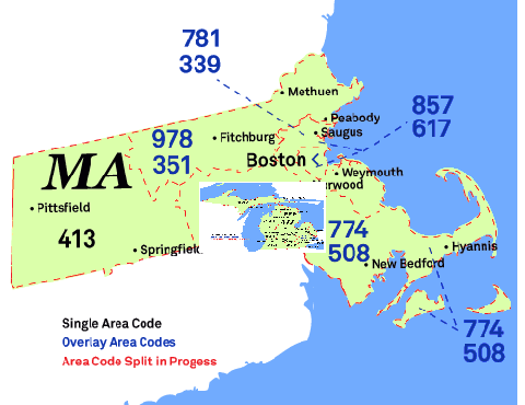 Massachusetts Phone Prefixes Area Codes TeraCodes